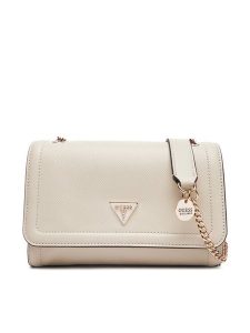Guess Torebka Noelle II HWZG96 72210 Écru. Torebki klasyczne Guess, z aplikacjami, ze skóry, bez dodatków. Za 429,99 zł.