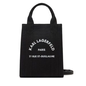 Torebka KARL LAGERFELD. Czarne torebki klasyczne KARL LAGERFELD, bez wzorów, bez dodatków. Za 279,99 zł.