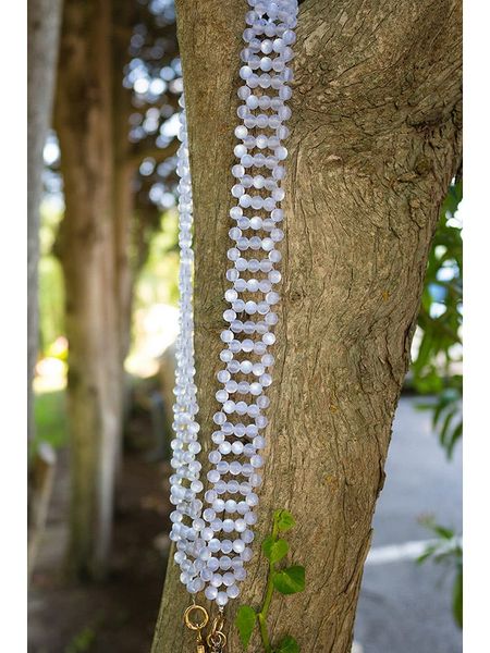 SmartCase Łańcuszek "Rio" w kolorze beżowym do telefonu - dł. 120 cm rozmiar: onesize. Brązowe łańcuszki SmartCase, szklane. Za 226,45 zł.