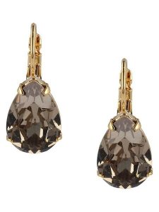 Otazu Pozłacane kolczyki z kryształami Swarovski rozmiar: onesize. Brązowe kolczyki Otazu, z kryształem, pozłacane. Za 169,67 zł.