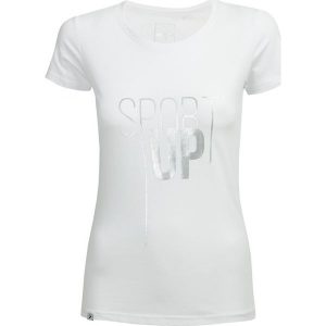 T-shirt damski TSD619 - biały - Outhorn. T-shirty marki Outhorn. W wyprzedaży za 24,99 zł.