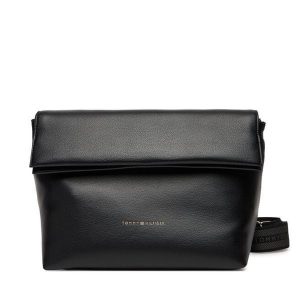 Torebka Tommy Hilfiger. Czarne torebki klasyczne TOMMY HILFIGER, bez wzorów, bez dodatków. Za 459,99 zł.