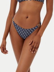 Guess Dół od bikini E5GO28 KCRL2 Niebieski. Niebieskie bikini Guess, z aplikacjami, z syntetyku. Za 129,99 zł.