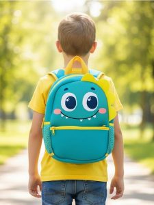 Plecak z motywem dinozaura - turkusowy. Niebieskie plecaki Sinsay. Za 29,99 zł.