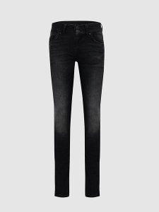 LTB Dżinsy "Molly M" - Slim fit - w kolorze czarnym rozmiar: W26/L36. Czarne jeansy LTB, z aplikacjami, ze skóry. Za 61,46 zł.