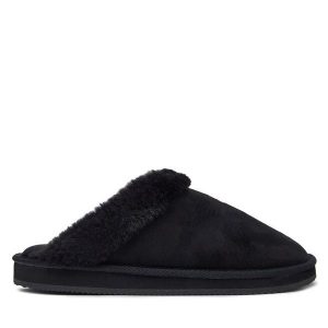 Kapcie Polo Ralph Lauren. Czarne kapcie Polo Ralph Lauren, bez wzorów. Za 279,99 zł.