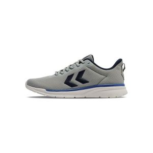 Buty halowe Hummel Reach TR Breather MS2. Szare buty sportowe Hummel, bez wzorów, bez zapięcia, do piłki ręcznej. Za 220,00 zł.