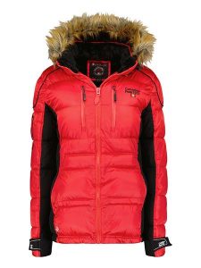 Canadian Peak Kurtka zimowa w kolorze czerwonym rozmiar: XL. Czerwone kurtki Canadian Peak, na zimę, xl, bez wzorów, z puchu, bez kaptura. Za 300,08 zł.