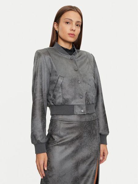 ONLY Kurtka z imitacji skóry Paris 15330040 Szary Regular Fit. Szare kurtki ONLY, m, bez wzorów, ze skóry, bez kaptura. Za 139,99 zł.