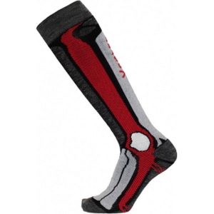 Skarpety sportowe - Marmolada - Skarpety turystyczne - Wełna Merino. Czerwone skarpetki APASOX, bez wzorów, z lycry. Za 150,95 zł.