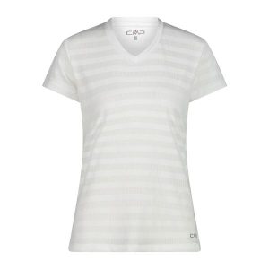 Koszulka damska CMP. Białe bluzki CMP, bez wzorów, z materiału, sportowe, bez kołnierzyka, bez ramiączek. Za 176,50 zł.