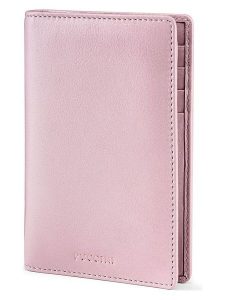 Puccini Etui "Zen" w kolorze jasnoróżowym na dokumenty podróżne - 10 x 14 x 1 cm rozmiar: onesize. Różowe portfele Puccini, bez wzorów, z materiału. Za 139,87 zł.