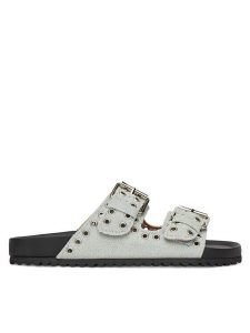 DeeZee Klapki MXCR-208 Niebieski. Niebieskie klapki DeeZee, bez wzorów, z materiału, bez obcasa. Za 104,99 zł.