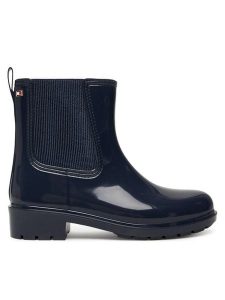 Tommy Hilfiger Kalosze Flag Hardware FW0FW08966 Granatowy. Niebieskie kalosze TOMMY HILFIGER, bez wzorów, z tworzywa sztucznego. Za 299,99 zł.