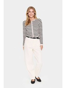 SAINT TROPEZ Kardigan w kolorze jasnoróżowo-czarnym rozmiar: L. Czarne kardigany Saint Tropez. Za 126,75 zł.