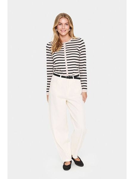 SAINT TROPEZ Kardigan w kolorze jasnoróżowo-czarnym rozmiar: L. Czarne kardigany Saint Tropez. Za 122,38 zł.