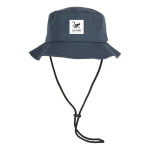 Kapelusz trekkingowy z sznurkiem – bawełna – S/M (Niebieski). Niebieskie kapelusze SURF MONKEY, bez wzorów, z bawełny. Za 159,95 zł.