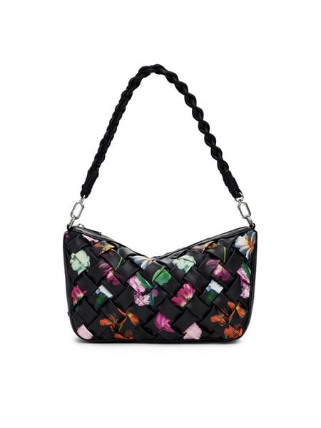 Desigual Torebka 25SAXPBQ Czarny. Czarne torebki klasyczne Desigual, bez wzorów, ze skóry, bez dodatków. Za 319,99 zł.