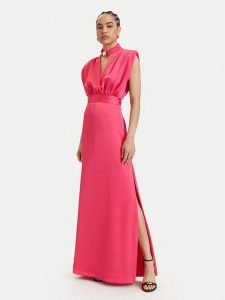 ACCESS FASHION Sukienka wieczorowa 63-3309-122 Koralowy Regular Fit. Pomarańczowe sukienki ACCESS FASHION, bez wzorów, z syntetyku, wizytowe, bez kołnierzyka, bez ramiączek. Za 660,99 zł.