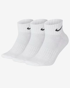 Skarpety Unisex Nike U NK V CUSH ANKLE- 3P VALUE. Białe skarpetki Nike, bez wzorów, z bawełny. Za 54,99 zł.