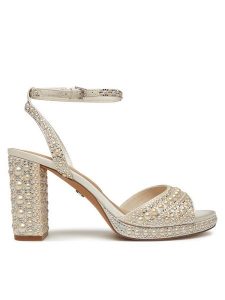 Aldo Sandały Alluring 13918881 Biały. Białe sandały ALDO, bez wzorów, ze skóry, bez obcasa, na słupku, bez zapięcia. Za 519,99 zł.