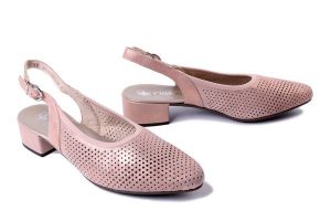 RIEKER 47066-31 pink, czółenka damskie. Czerwone czółenka Rieker, bez wzorów, bez obcasa, na obcasie, bez zapięcia. Za 255,92 zł.