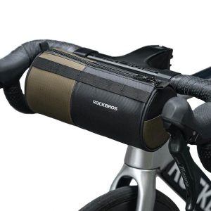 Sakwa rowerowa na kierownicę Rockbros W007 z paskiem na ramię. Czarne torebki klasyczne ROCKBROS, bez wzorów, na ramię, bez dodatków. Za 89,00 zł.
