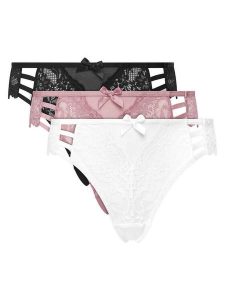 Hunkemöller Komplet 3 par fig brazylijskich 302720 Kolorowy. Komplety bielizny Hunkemöller, bez wzorów, z syntetyku. Za 79,99 zł.