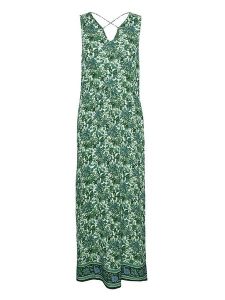 Vero Moda Sukienka w kolorze zielonym rozmiar: L. Zielone sukienki Vero Moda, na imprezę, l, bez wzorów, z wiskozy, klasyczne, bez kołnierzyka, bez ramiączek, maxi. Za 195,45 zł.