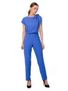 Stylove Kombinezon w kolorze niebieskim rozmiar: L. Niebieskie kombinezony Stylove, l, bez wzorów, bez kołnierzyka, bez ramiączek. Za 245,96 zł.