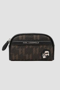 KARL LAGERFELD Czarny pasek damski z mini saszetką Ikon Monogram, Rozmiar 95. Czarne nerki i saszetki KARL LAGERFELD, bez wzorów. W wyprzedaży za 329,99 zł.