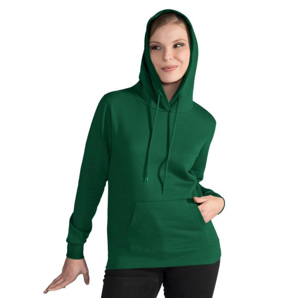 Damska Gładka Bluza Sportowa Przez Głowę Kaptur. Zielone bluzy SG, s, bez wzorów, bez kaptura. Za 93,99 zł.