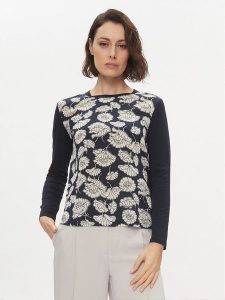 Weekend Max Mara Bluzka Calamai 2415941051650 Granatowy Regular Fit. Niebieskie bluzki Weekend Max Mara, xs, bez wzorów, z lyocellu, bez kołnierzyka, bez ramiączek. Za 309,99 zł.