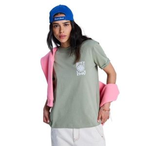 Koszulka z krótkim rękawem dla Kobiety OCEANREGULAR Zielony. Zielone bluzki Roxy, bez wzorów, z bawełny, bez ramiączek. Za 109,99 zł.