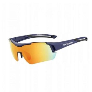 Okulary rowerowe / sportowe z polaryzacją ROCKBROS UV400 (10118) niebieskie. Niebieskie okulary przeciwsłoneczne ROCKBROS. Za 100,00 zł.