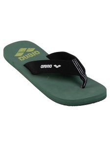 Arena Japonki w kolorze oliwkowo-czarnym rozmiar: 45. Brązowe klapki Arena, bez wzorów, z tkaniny, z otwartym noskiem, bez obcasa. Za 56,99 zł.