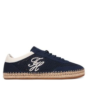 Espadryle Tommy Hilfiger. Niebieskie espadryle TOMMY HILFIGER, bez wzorów, bez obcasa. Za 449,99 zł.