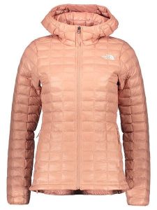 The North Face Kurtka pikowana w kolorze łososiowym rozmiar: M. Pomarańczowe kurtki The North Face, m, bez wzorów, bez kaptura. Za 308,91 zł.