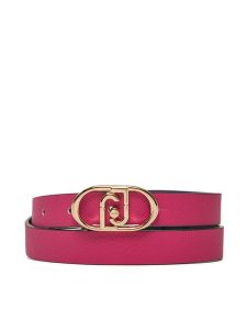 Liu Jo Pasek Damski Hips Belt H 2Cm AA5229 E0087 Różowy. Czerwone paski Liu Jo, bez wzorów, ze skóry. Za 189,99 zł.