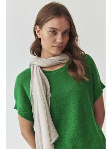 TATUUM Szal w kolorze beżowym - 200 x 85 cm rozmiar: onesize. Brązowe szaliki Tatuum, bez wzorów, z wiskozy. Za 39,99 zł.