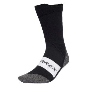 Skarpety do łydki Terrex Xperior CLIMAWARM Merino Crew. Czarne skarpetki ADIDAS, bez wzorów. Za 89,95 zł.