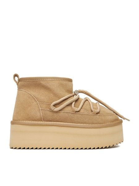 DeeZee Śniegowce W23Q11482 Beżowy. Brązowe buty zimowe DeeZee, z materiału, bez obcasa, bez zapięcia. Za 349,99 zł.