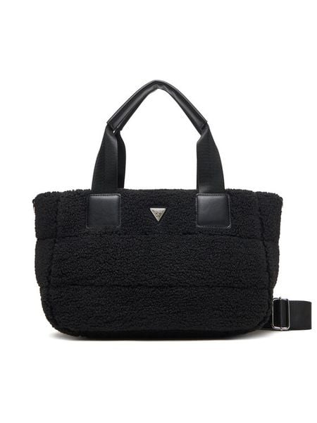 Guess Torebka V5BZ15 WF830 Czarny. Czarne torebki klasyczne Guess, z aplikacjami, z materiału, bez dodatków. Za 249,99 zł.