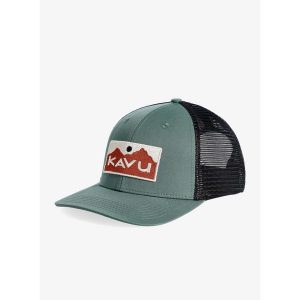 Czapka z daszkiem Kavu Above Standard - dark forest. Zielone czapki KAVU, bez wzorów, sportowe. Za 149,99 zł.