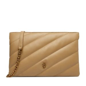 Torebka Badura. Brązowe listonoszki Badura, bez wzorów, bez dodatków. Za 229,99 zł.