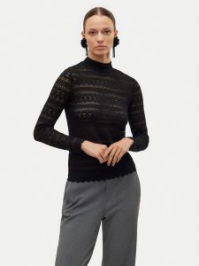 Vero Moda Bluzka Zoe 10315443 Czarny Slim Fit. Czarne bluzki Vero Moda, xs, bez wzorów, z syntetyku, bez kołnierzyka, bez ramiączek. Za 59,99 zł.