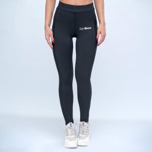 Legginsy damskie fitness elastyczne czarne Mesh. Czarne legginsy GYMBEAM, bez wzorów, z elastanu. Za 83,90 zł.