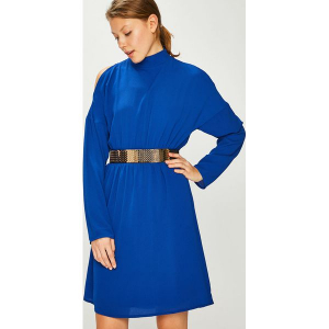 Vero Moda - Pasek. Niebieskie paski marki Vero Moda, w paski, z elastanu. Za 89,90 zł.