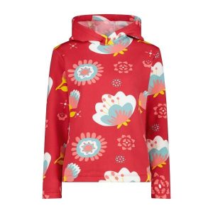 Damska bluza z kapturem CMP. Czerwone bluzy CMP, bez wzorów, z kapturem. Za 308,00 zł.