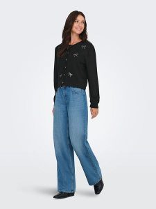 JDY Kardigan "Faye" w kolorze antracytowym rozmiar: XL. Czarne kardigany JDY. Za 126,45 zł.